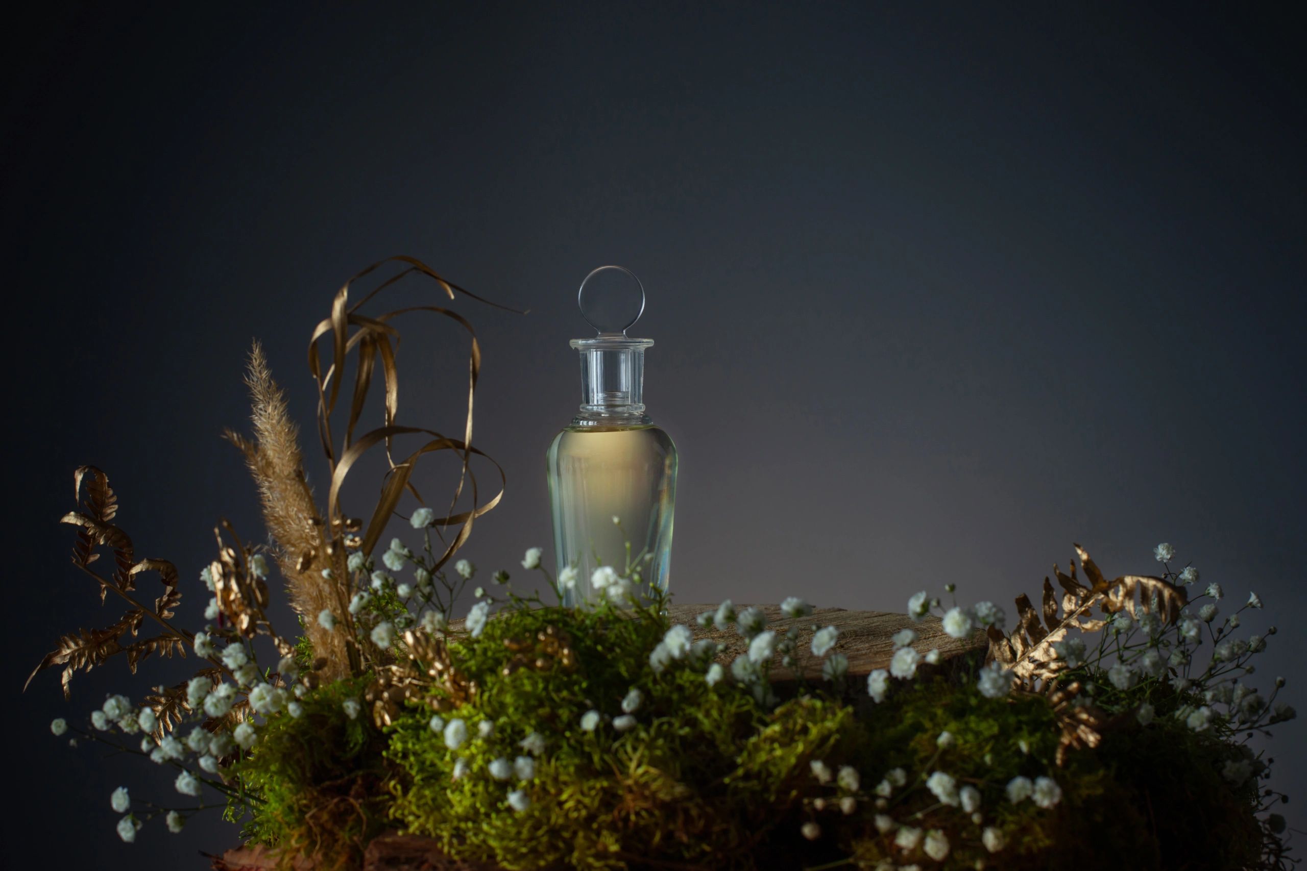 luxury oil-based perfume bottle inspired by South African botanicals